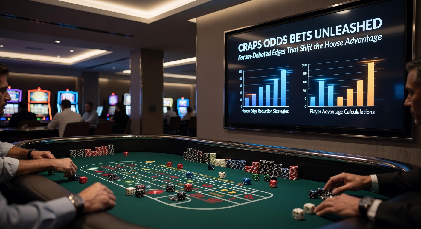 Close-up of craps odds payout chart on a digital screen, illustrating 3-4-5x multiples
