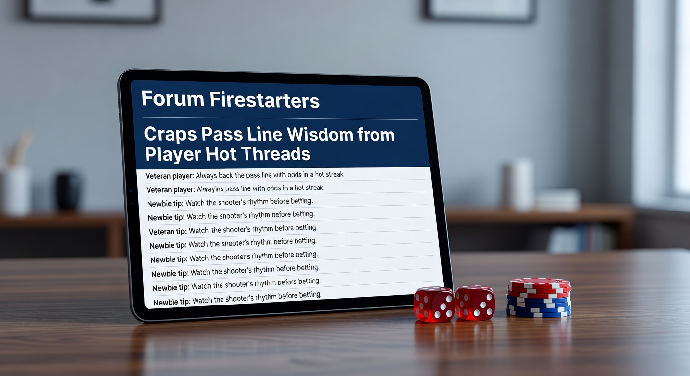 Vibrant online forum thread screenshot showing heated discussions on craps Pass Line bets among seasoned players