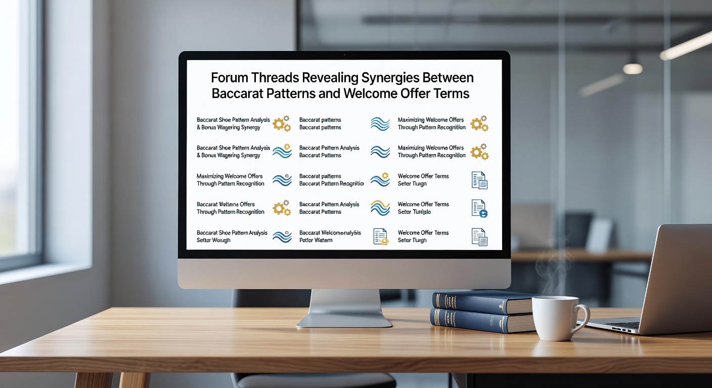 Forum threads exploring baccarat patterns alongside welcome offer terms at online casinos