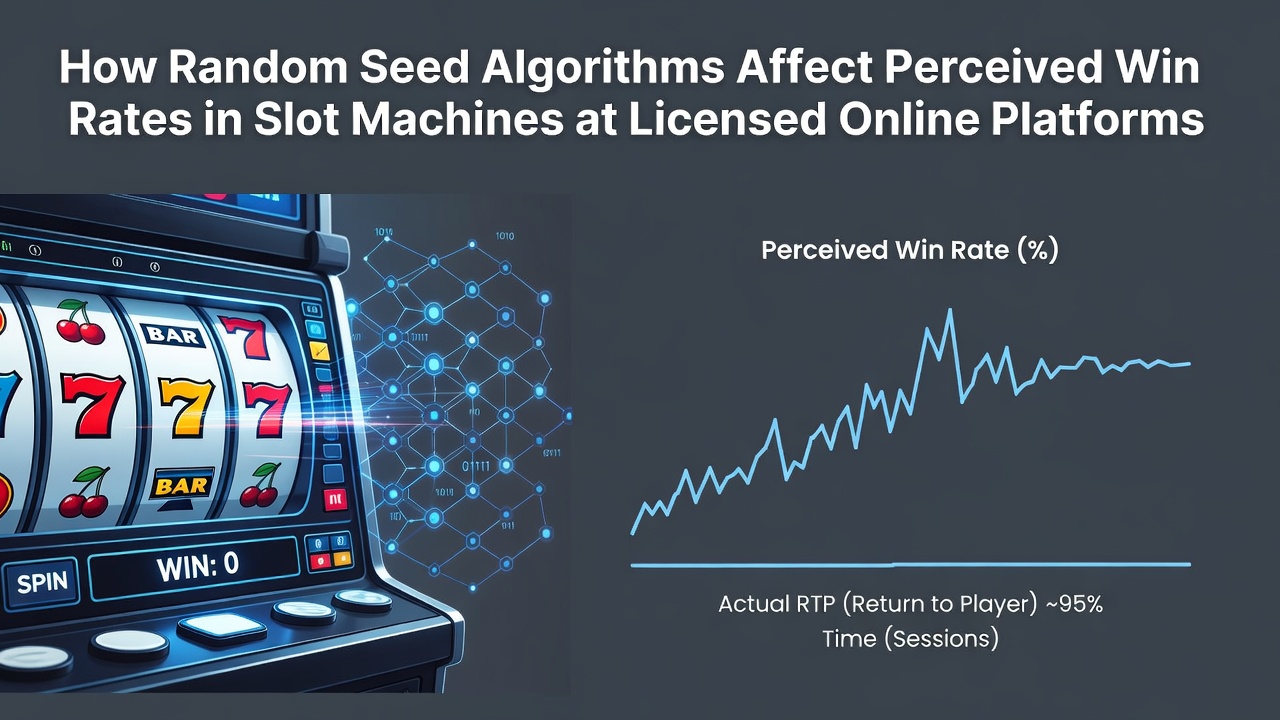 Diagram showing how random seed values initialize pseudorandom number generators in online slot systems